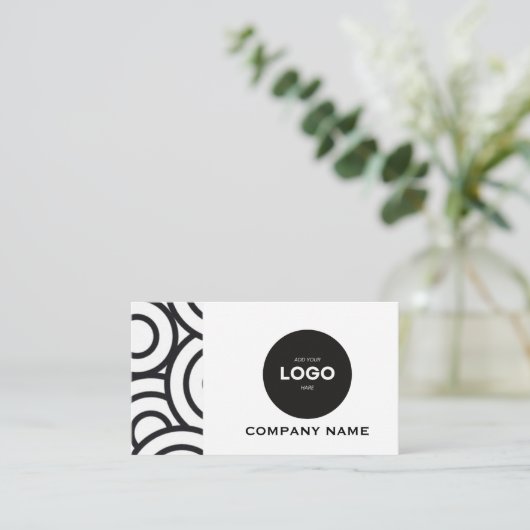 Professionelles Firmenlogo & QR-Code Geschäftswage Visitenkarte (Stehend Vorderseite)