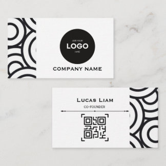 Professionelles Firmenlogo & QR-Code Geschäftswage Visitenkarte