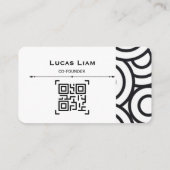 Professionelles Firmenlogo & QR-Code Geschäftswage Visitenkarte (Rückseite)