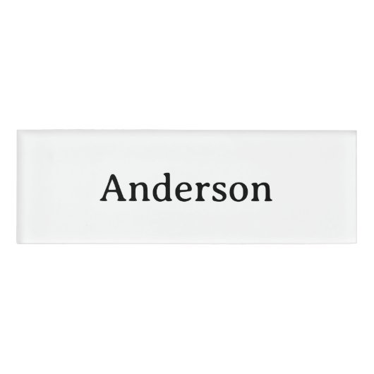 Professionelles Geschäft 3" x 1" Namenschild (Vorderseite)