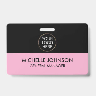 Professionelles Geschäft Custom Firmenlogo & Text Ausweis