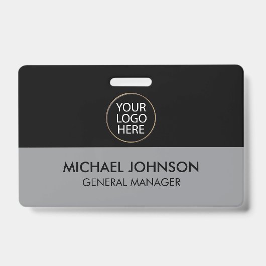 Professionelles Geschäft Custom Firmenlogo & Text Ausweis (Vorderseite)