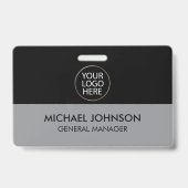 Professionelles Geschäft Custom Firmenlogo & Text Ausweis (Rückseite)