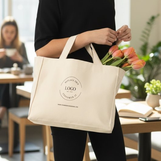 Professionelles Geschäft-Logo Website Einfach  Mini Stoffbeutel