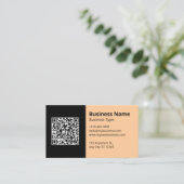 Professionelles Geschäftsinformations-Logo QR-Code Visitenkarte (Stehend Vorderseite)