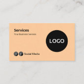 Professionelles Geschäftsinformations-Logo QR-Code Visitenkarte (Rückseite)