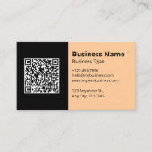 Professionelles Geschäftsinformations-Logo QR-Code Visitenkarte (Vorderseite)