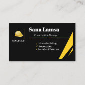 Professionelles Geschäftskartendesign Visitenkarte (Rückseite)