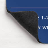Professionelles Geschäftslogo Kontaktinformationen Mousepad (Ecke)