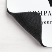 Professionelles Geschäftslogo-Monogramm-Name-Webse Mousepad (Ecke)