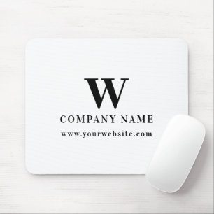 Professionelles Geschäftslogo-Monogramm-Name-Webse Mousepad