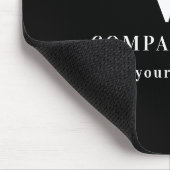 Professionelles Geschäftslogo Monogramm Name Websi Mousepad (Ecke)