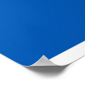 Professionelles Geschäftsmann-Symbol mit Aktentasc Poster (Ecke)
