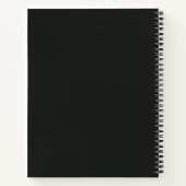 Professionelles Geschäftsschriftzug Modern Schwarz Notizblock (Rückseite)