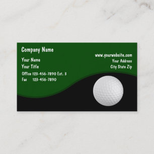 Professionelles Golf-Thema Visitenkarte