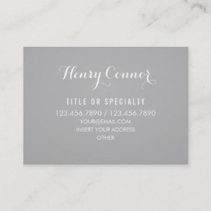 Professionelles Grau Elegantes Vintage-Board Visitenkarte