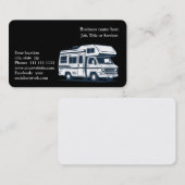 Professionelles großes Wohnmobil oder Freizeitfahr Visitenkarte (Vorne/Hinten)