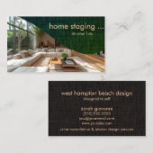 Professionelles Home-Staging Visitenkarte (Vorne/Hinten)
