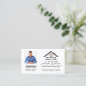 Professionelles Hypotheken-Foto-Logo-QR-Code  Visitenkarte (Stehend Vorderseite)