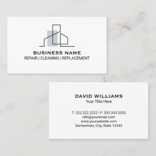 Professionelles Immobilien-Haus-Logo Visitenkarte