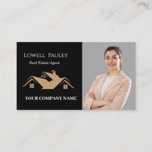 Professionelles Immobilien-Werbe-Makler-Logo Visitenkarte