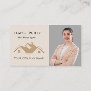 Professionelles Immobilien-Werbe-Makler-Logo Visitenkarte