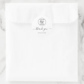 Professionelles individuelles Logo Runder Aufkleber (Tasche)