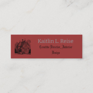 Professionelles Interior Designer Branding Mini Visitenkarte