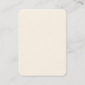 Professionelles klassisches Monogramm-Minimalist e Visitenkarte (Rückseite)