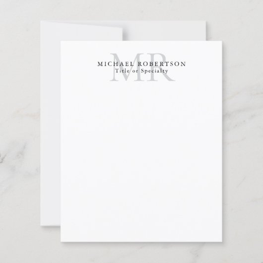Professionelles klassisches Monogramm-Minimalist P (Vorderseite)