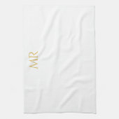 Professionelles klassisches Monogramm-Minimalist P Geschirrtuch (Vertikal)