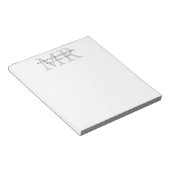 Professionelles klassisches Monogramm-Minimalist P Notizblock (angewinkelt)