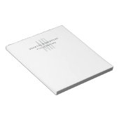 Professionelles klassisches Monogramm-Minimalist P Notizblock (angewinkelt)