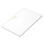 Professionelles klassisches Monogramm-Minimalist P Notizblock (angewinkelt)