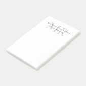 Professionelles klassisches Monogramm-Minimalist P Post-it Klebezettel (angewinkelt)