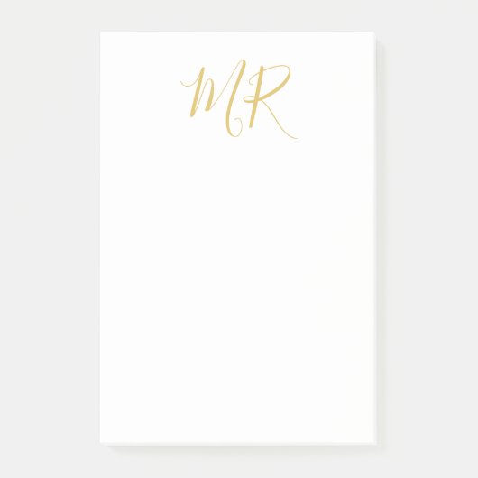 Professionelles klassisches Monogramm-Minimalist P Post-it Klebezettel (Vorderseite)