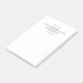 Professionelles klassisches Monogramm-Minimalist P Post-it Klebezettel (angewinkelt)