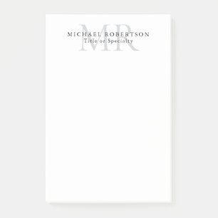 Professionelles klassisches Monogramm-Minimalist P Post-it Klebezettel