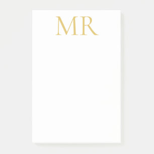 Professionelles klassisches Monogramm-Minimalist P Post-it Klebezettel