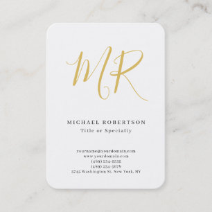 Professionelles klassisches Monogramm-Minimalist P Visitenkarte