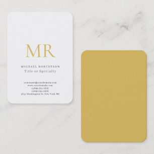 Professionelles klassisches Monogramm Minimalistis Visitenkarte