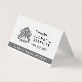 Professionelles Klempner-Service-Geschäftslogo Visitenkarten