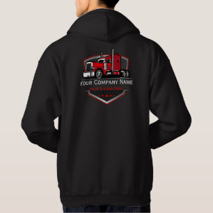 Professionelles Lastwagen-Transportunternehmen Hoodie