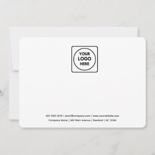 Professionelles Logo 4-Foto-Collage-Branding Mitteilungskarte