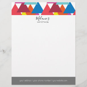 Professionelles Logo - Geometrisch Fette Dreiecksf Briefbogen