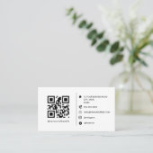 Professionelles Logo mit QR-Code (Minimalistisch) Visitenkarte (Stehend Vorderseite)