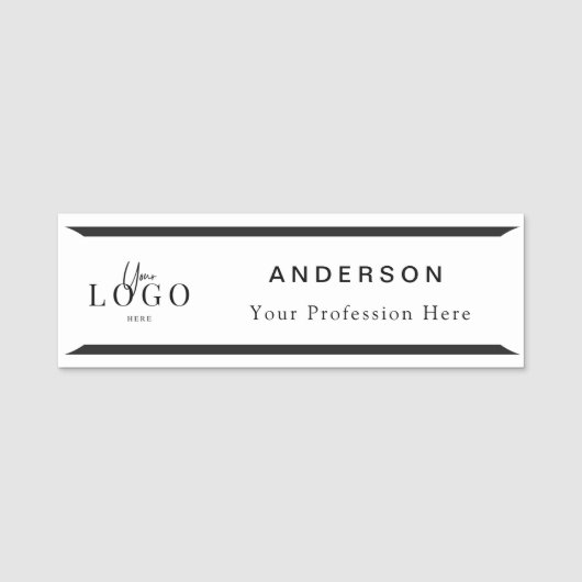 Professionelles Logo Namensschild (Vorderseite)
