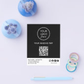 Professionelles Logo QR-Code Geschäftsflyer Templa Flyer (Einzeln)