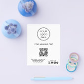 Professionelles Logo QR-Code Geschäftsflyer Templa Flyer (Einzeln)