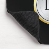 Professionelles Männer-Outfit mit Monogramm Mousepad (Ecke)
